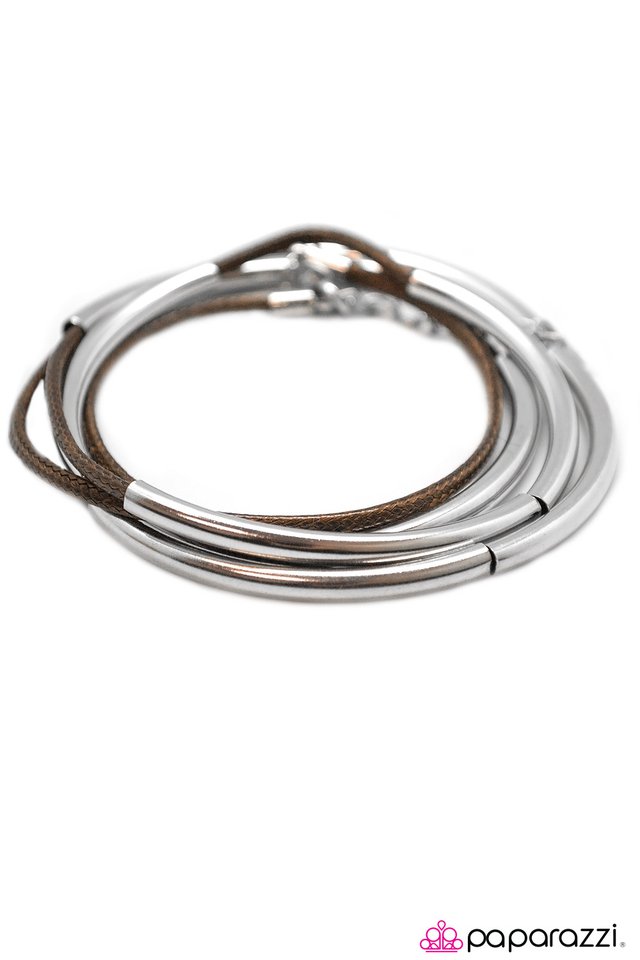 Paparazzi ♥ Slide of Hand - Brown ♥ Bracelet