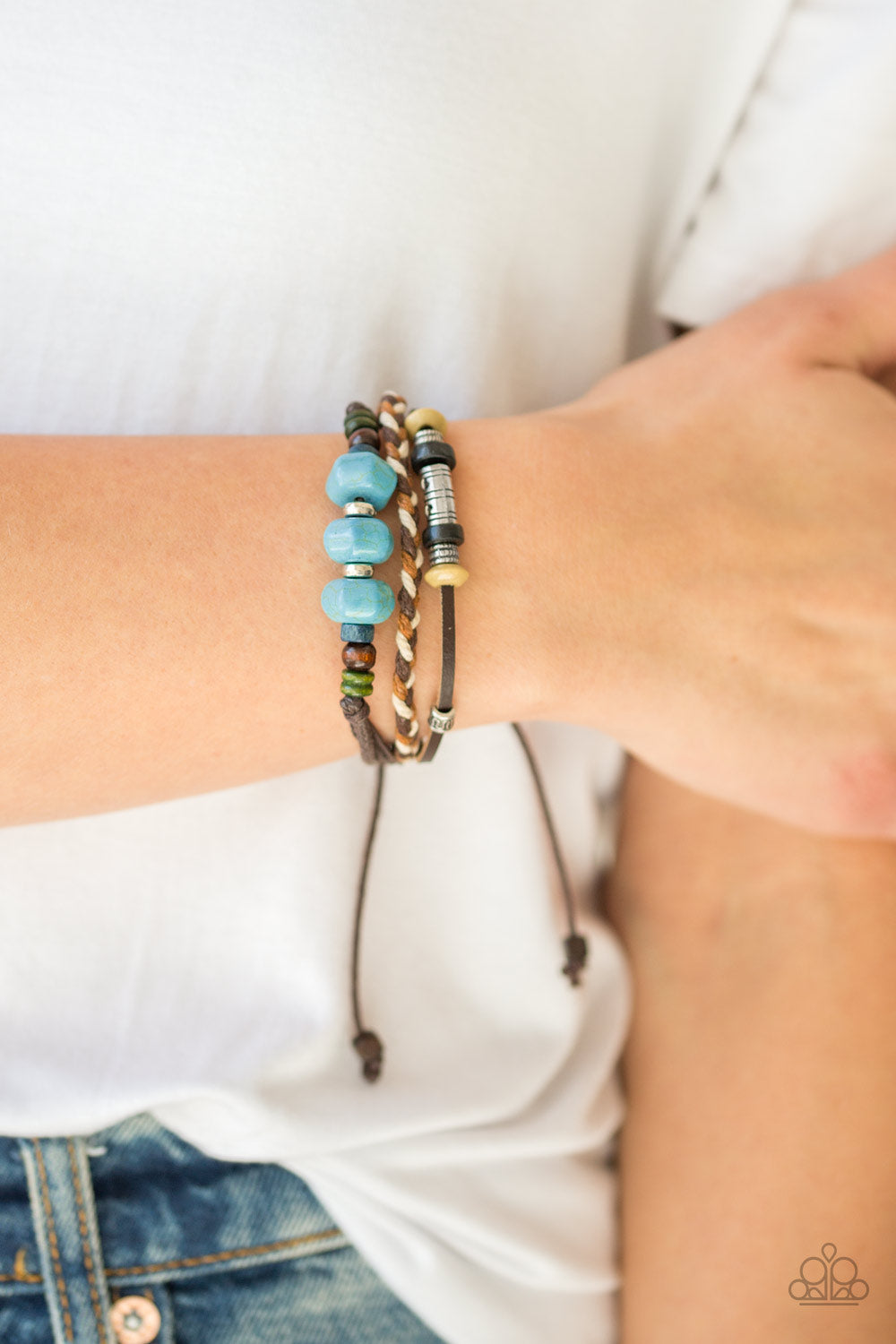 Paparazzi ♥ Catch Me CLIFF You Can - Blue ♥ Bracelet