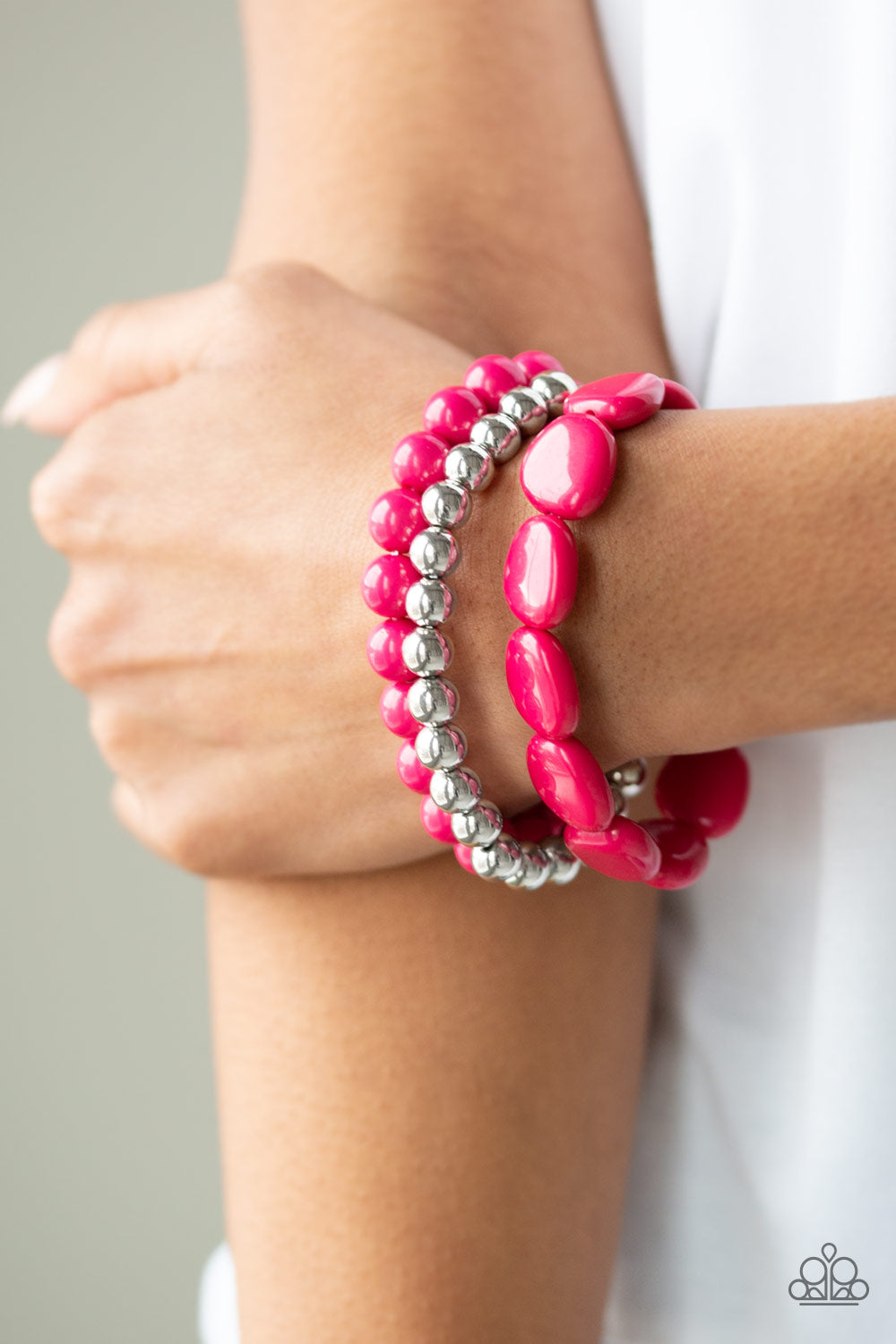 Paparazzi ♥ Color Venture - Pink ♥ Bracelet
