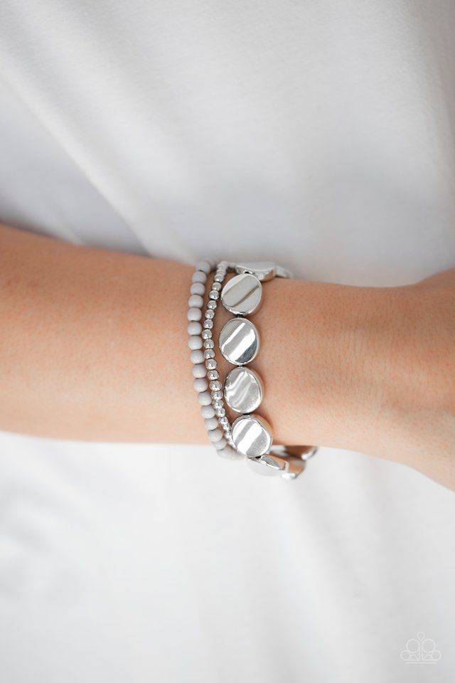 Paparazzi ♥ Beyond The Basics - Silver ♥ Bracelet
