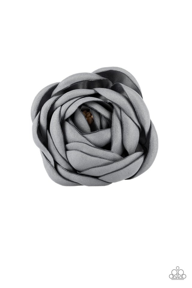 Paparazzi ♥ Rose Romance - Silver ♥ Hair Clip