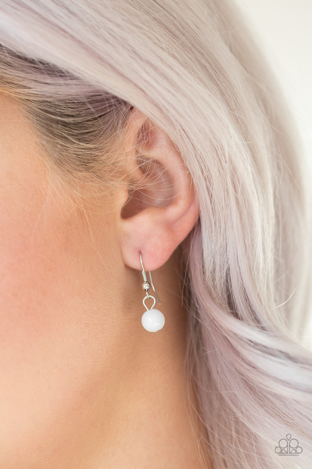 Paparazzi ♥ Color Boost - White ♥ Necklace