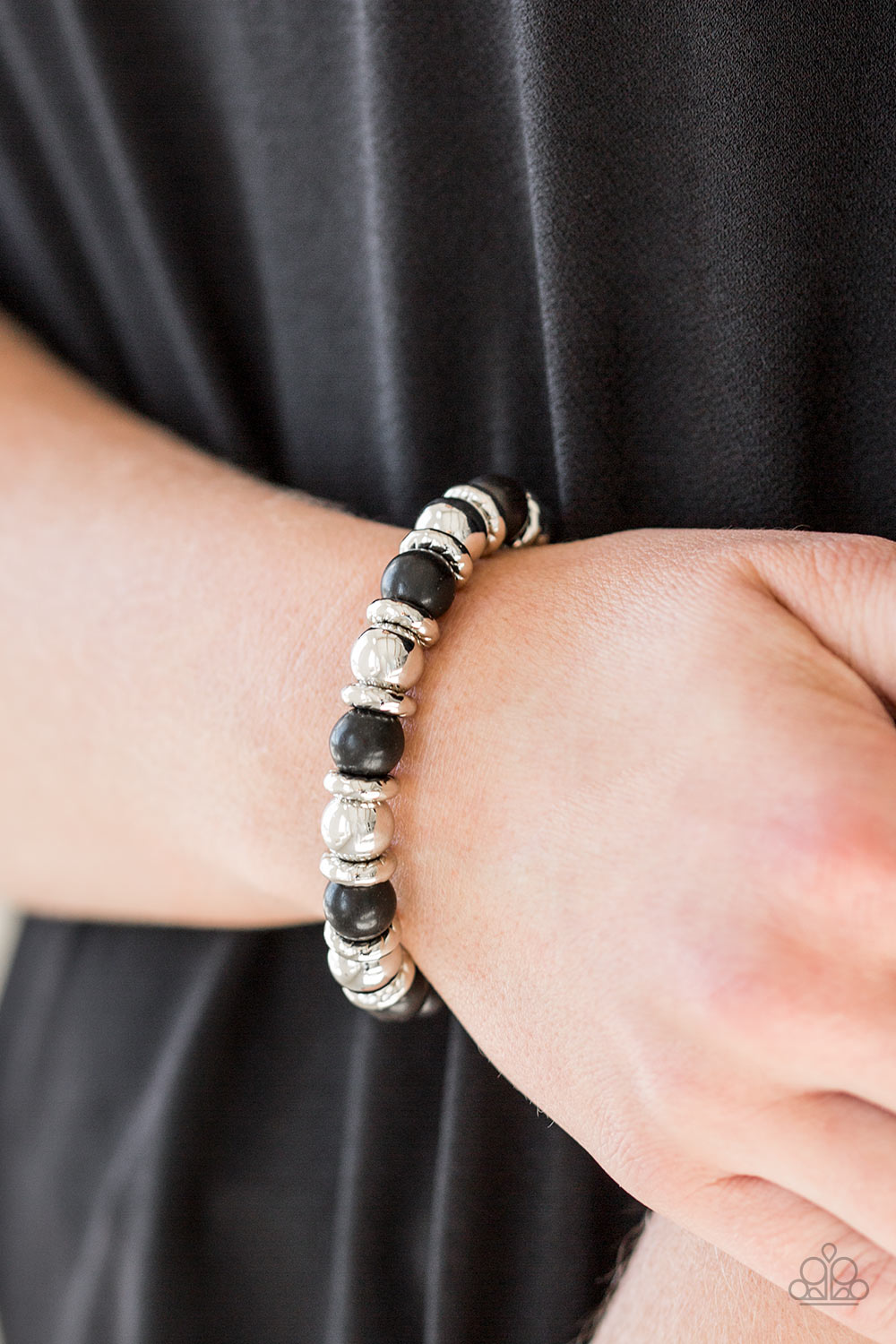 Paparazzi ♥ Across The Mesa - Black ♥ Bracelet