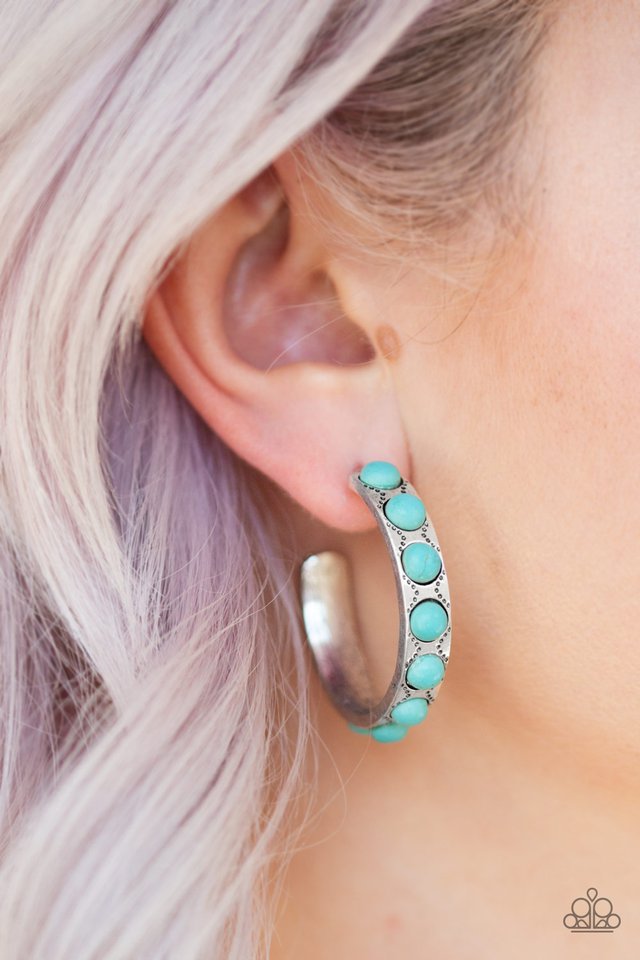Paparazzi ♥ Western Watering Hole - Blue ♥ Earrings