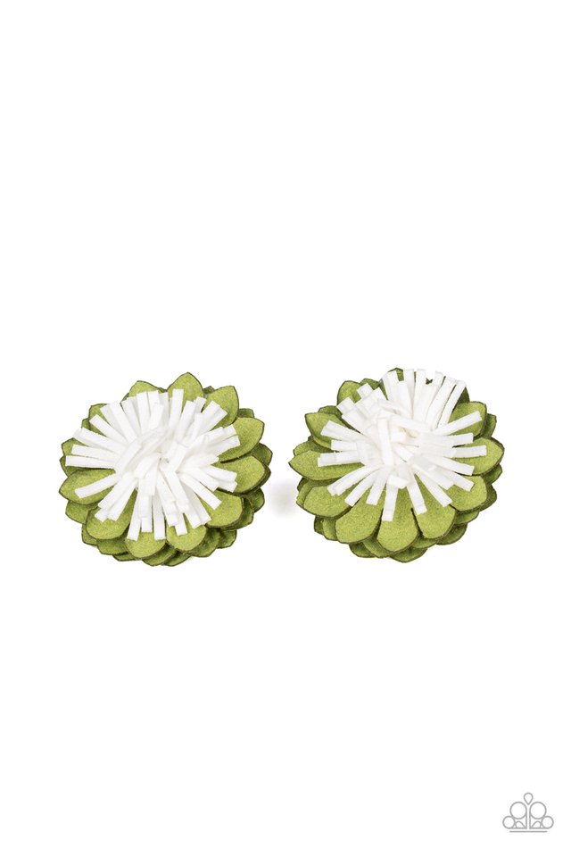 Paparazzi ♥ Blooming Bliss - Green ♥ Hair Clip