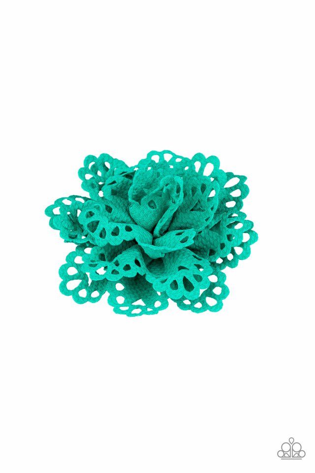 Paparazzi ♥ Springing Into Spring - Green ♥ Hair Clip