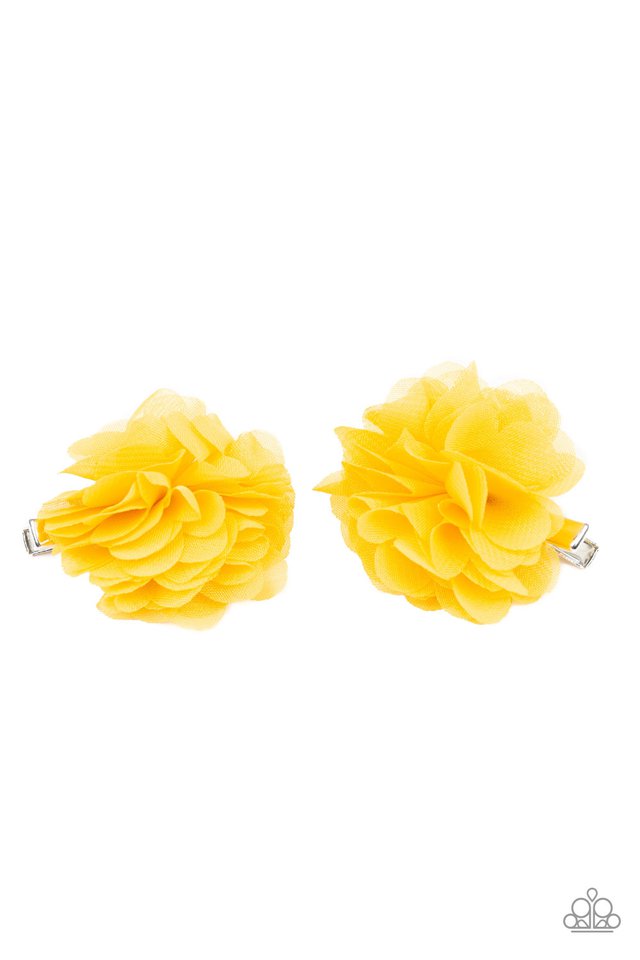 Paparazzi ♥ Basket Full of Posies - Yellow ♥ Hair Clip