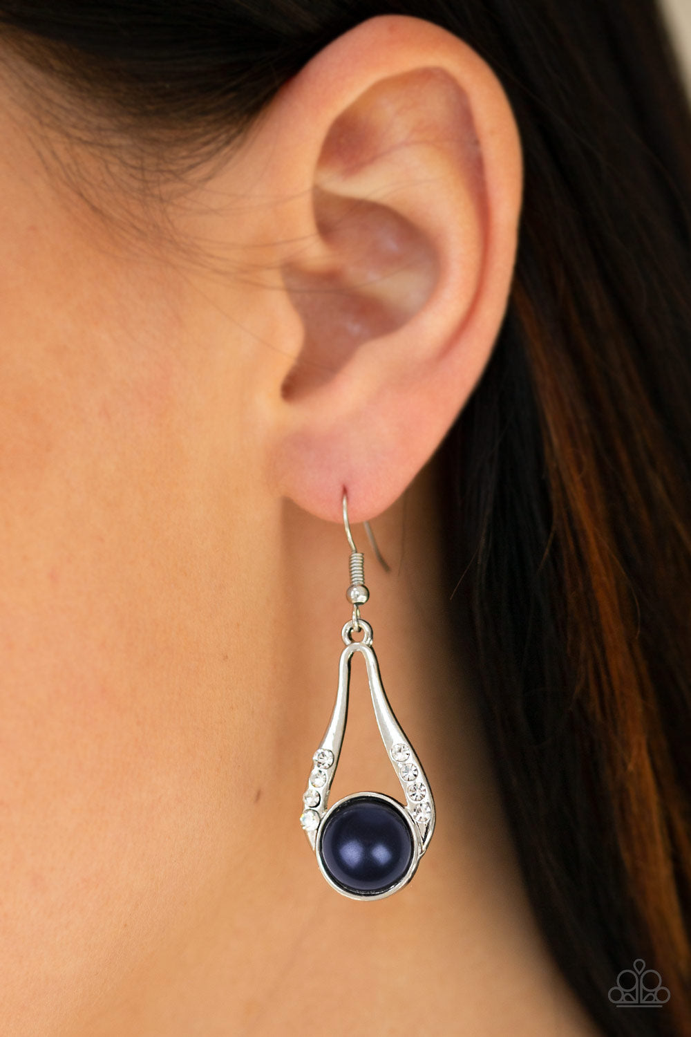 Paparazzi ♥ HEADLINER Over Heels - Blue ♥ Earrings