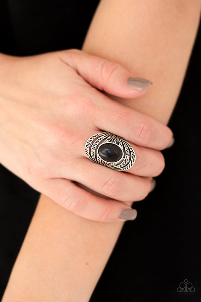 Paparazzi ♥ Royal Roamer - Black ♥ Ring