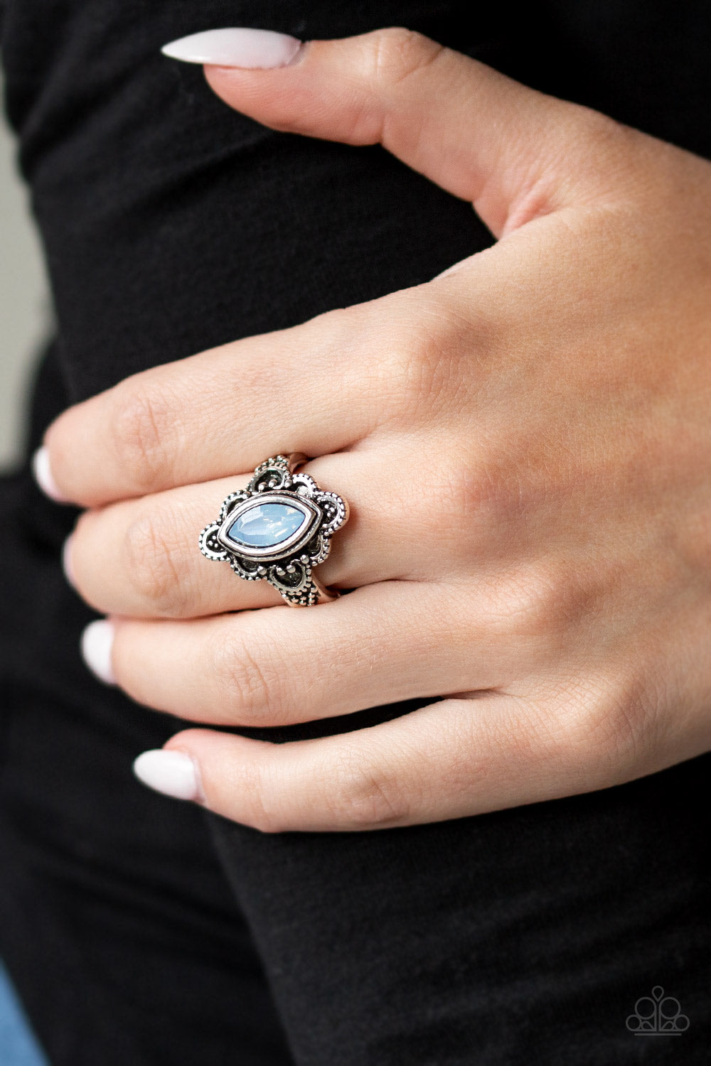 Paparazzi ♥ Glass Half-COLORFUL - Blue ♥ Ring
