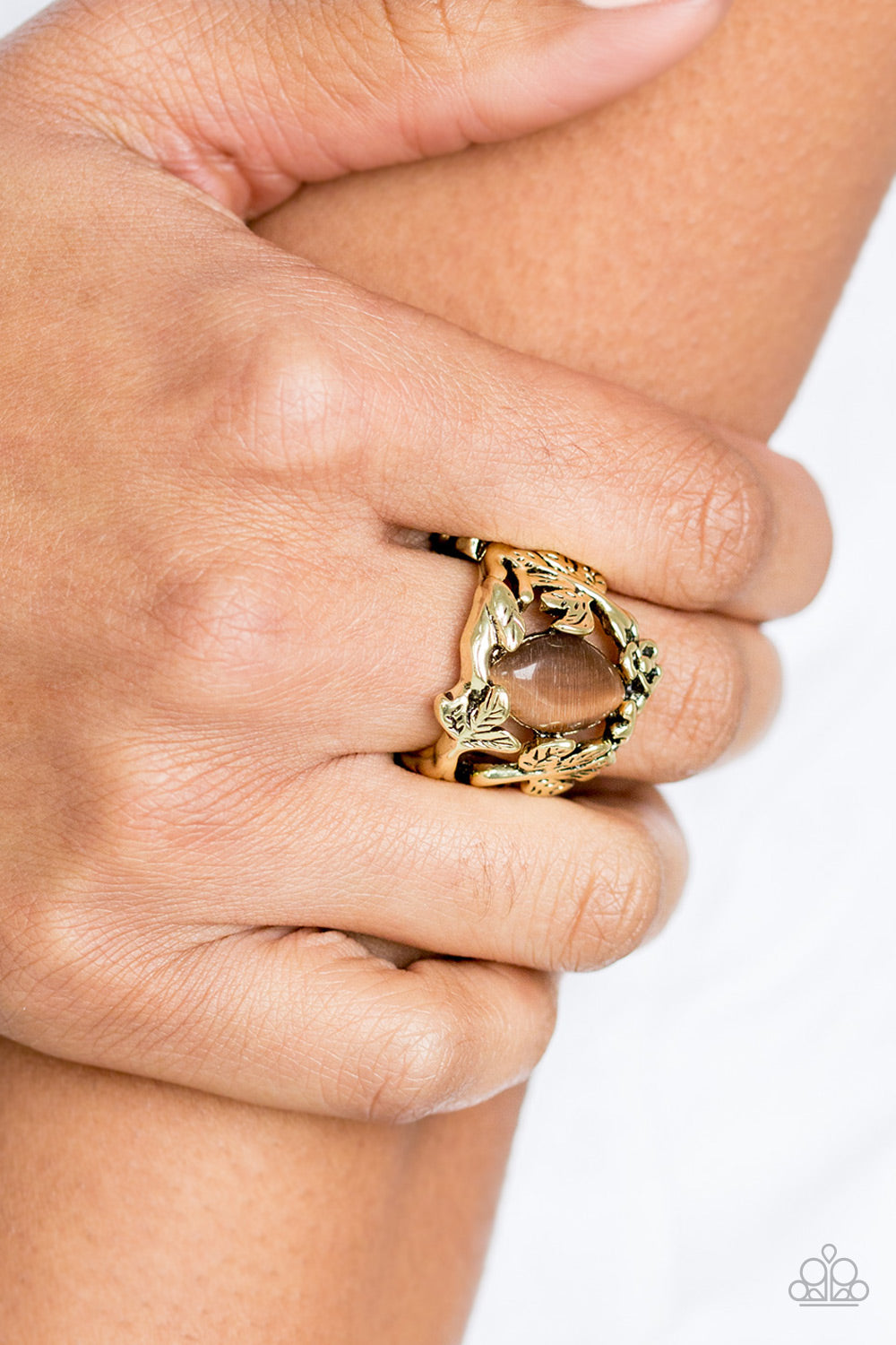 Paparazzi ♥ Tropical Flora - Brass ♥ Ring