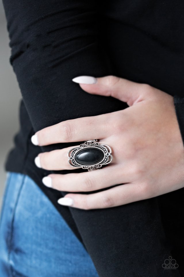 Paparazzi ♥ Desert Flavor - Black ♥ Ring