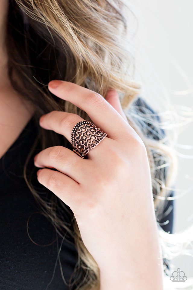 Paparazzi ♥ Island Rover - Copper ♥ Ring