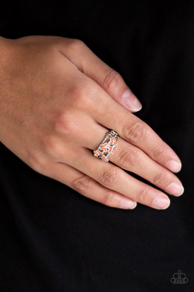 Paparazzi ♥ Fluttering Fashion - Orange ♥ Ring
