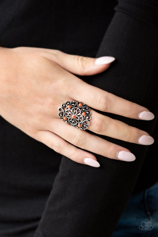 Paparazzi ♥ Floral Fancies - Orange ♥ Ring