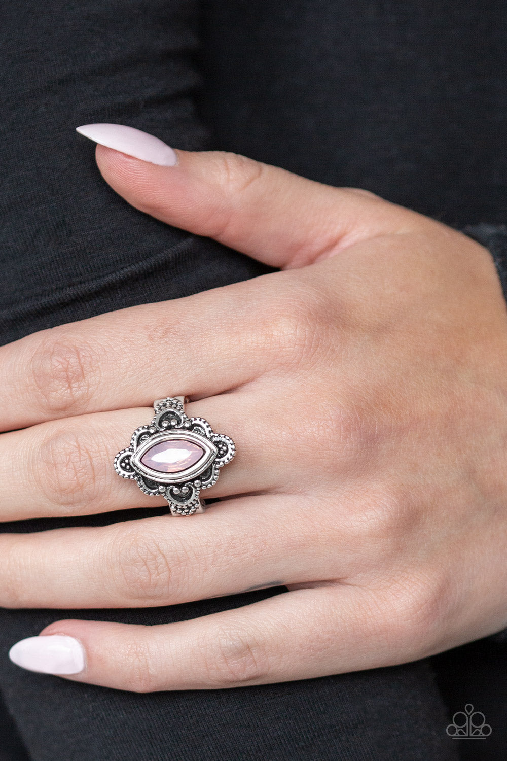 Paparazzi ♥ Glass Half-COLORFUL - Pink ♥ Ring