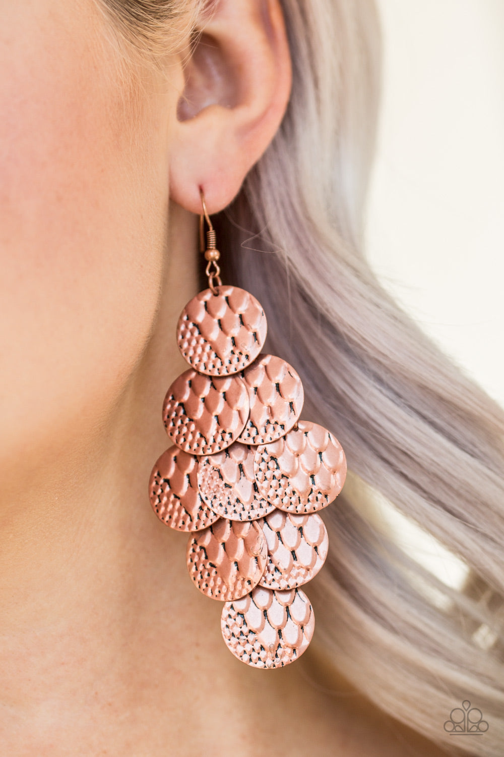 Paparazzi ♥ The Party Animal - Copper ♥ Earrings