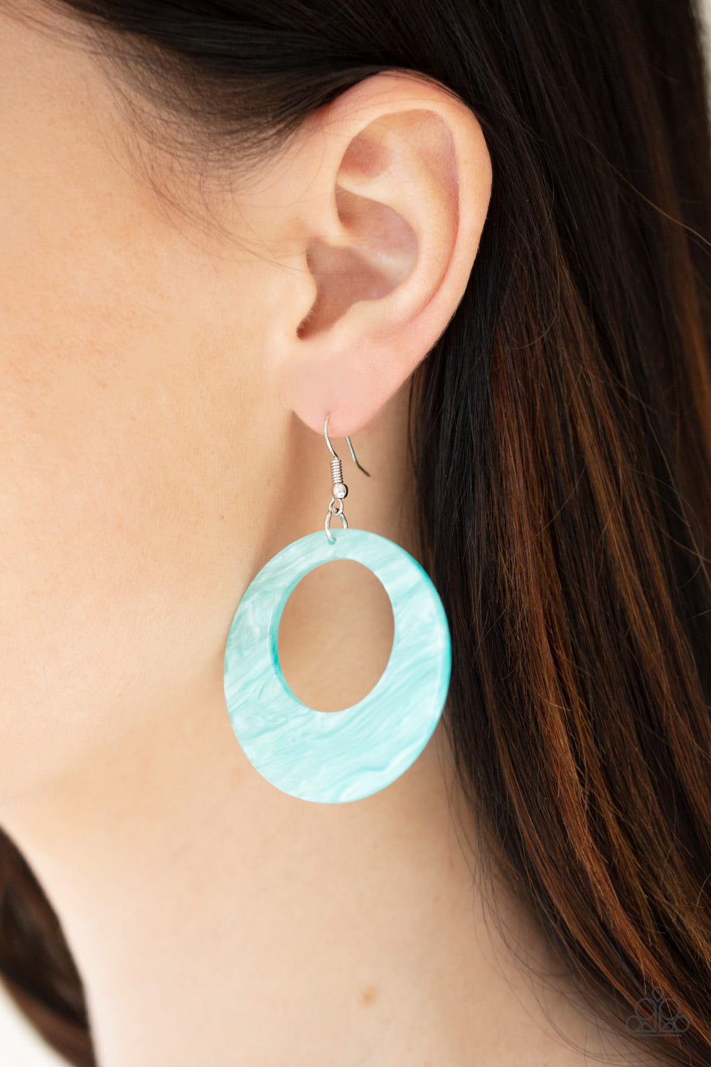 Paparazzi ♥ Tropical Trailblazer - Blue ♥ Earrings