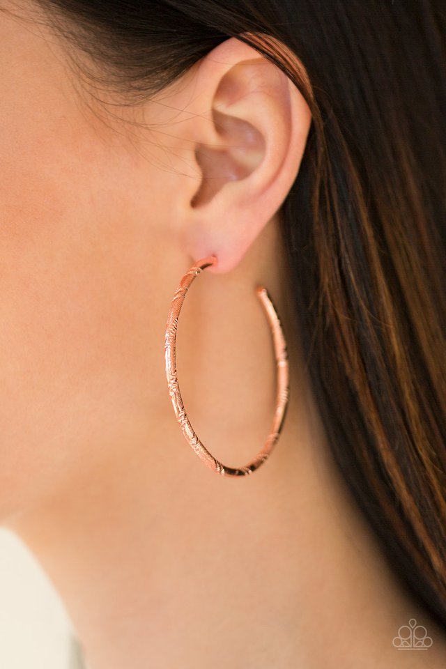 Paparazzi ♥ A Double Take - Copper ♥ Earrings