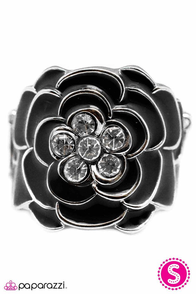 Paparazzi ♥ Onyx Cascades - Black ♥ Ring