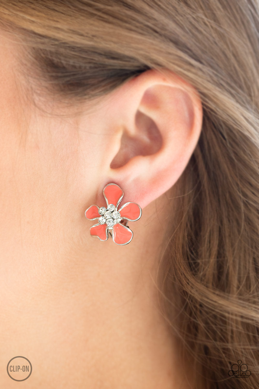 Paparazzi ♥ Island Iris - Orange ♥ Clip-On