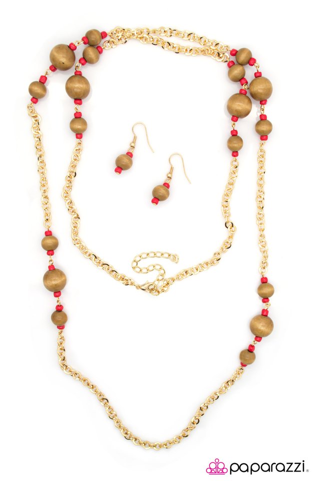 Paparazzi ♥ Tricks Of the Trade - Red ♥ Necklace