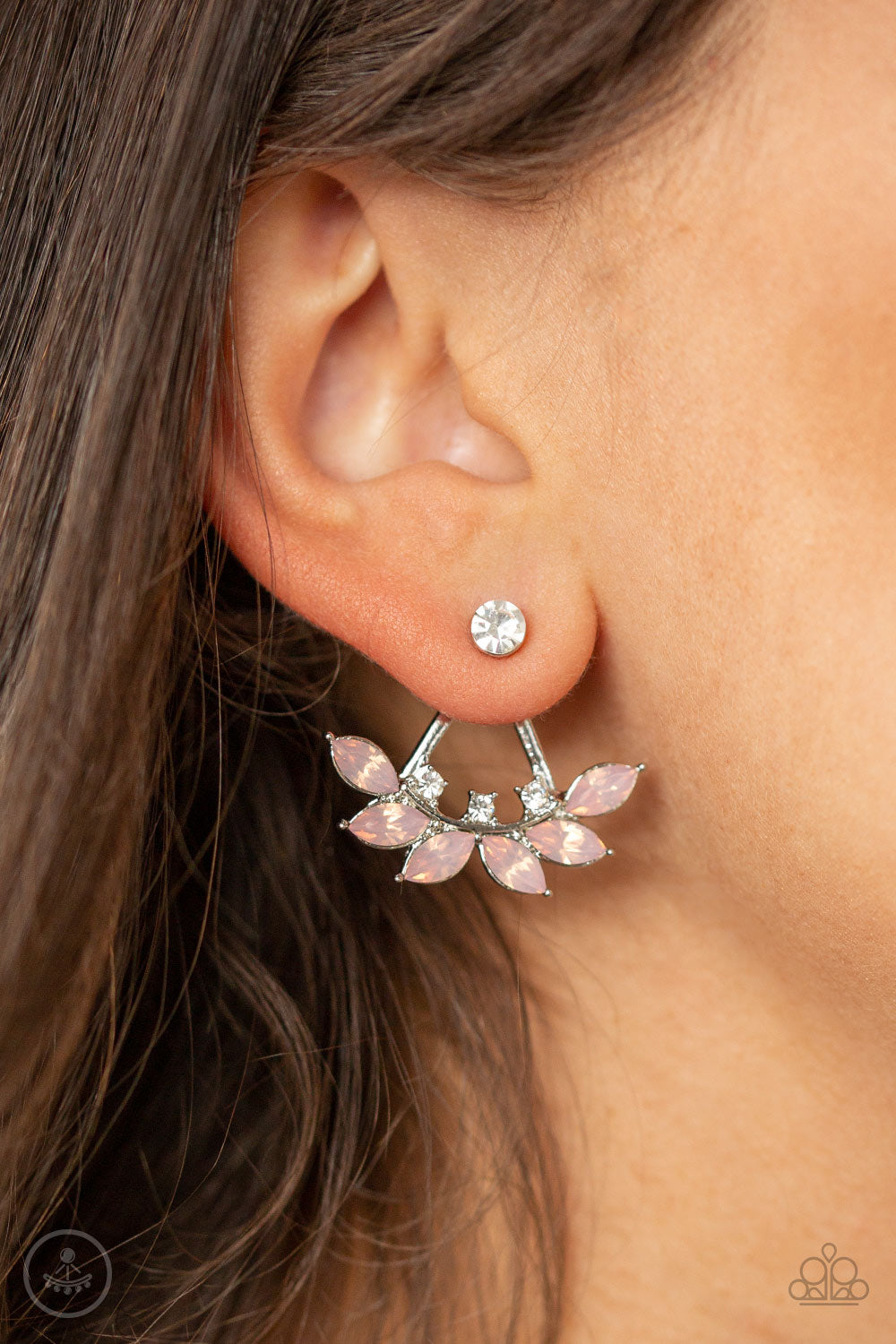 Paparazzi ♥ Forest Formal - Pink ♥ Post Earrings