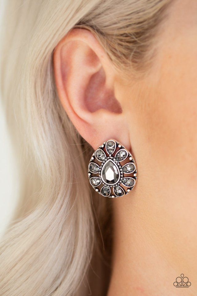 Paparazzi ♥ Treasure Retreat - Silver ♥ Post Earrings