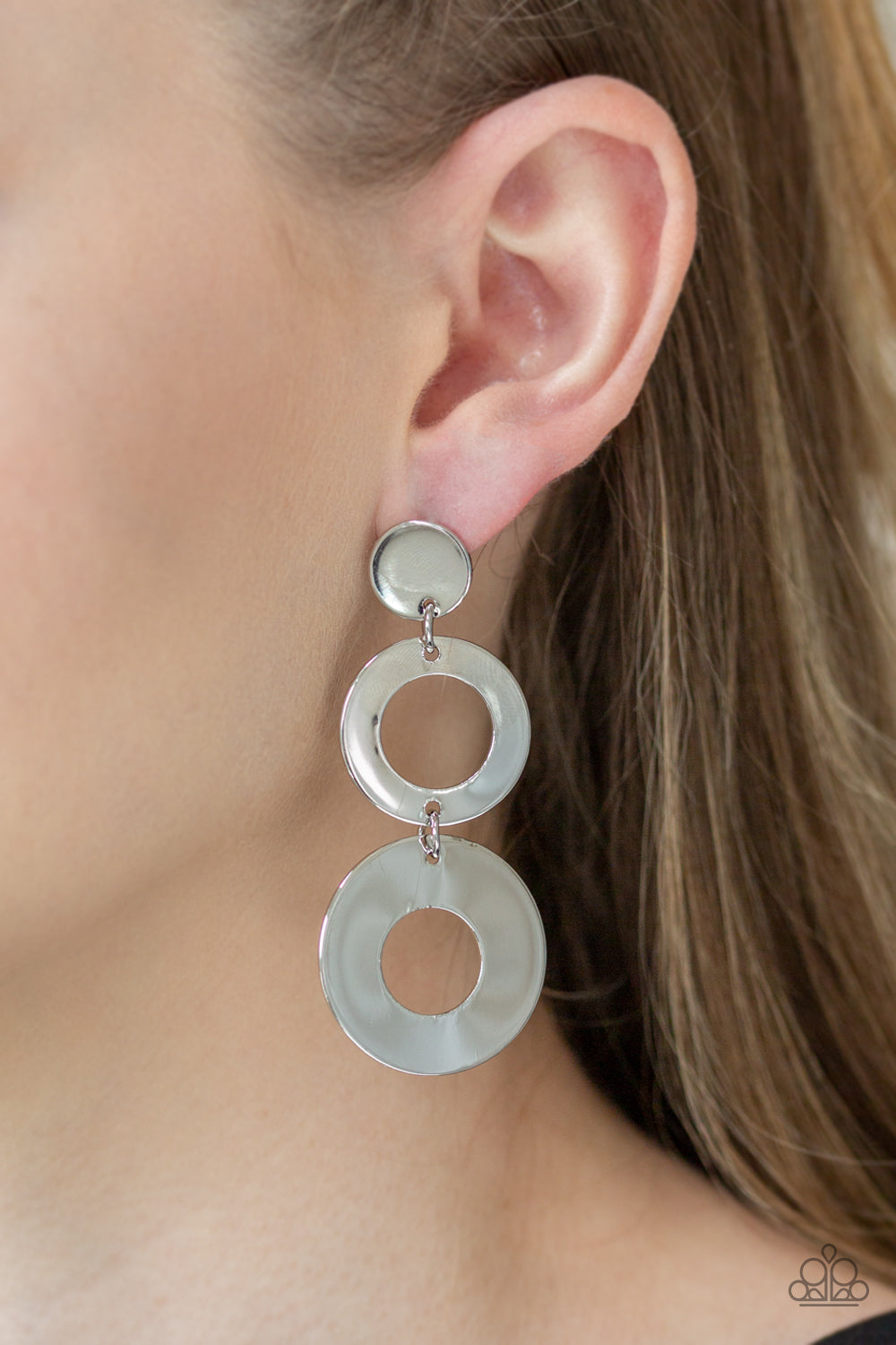 Paparazzi ♥ Pop Idol - Silver ♥ Post Earrings