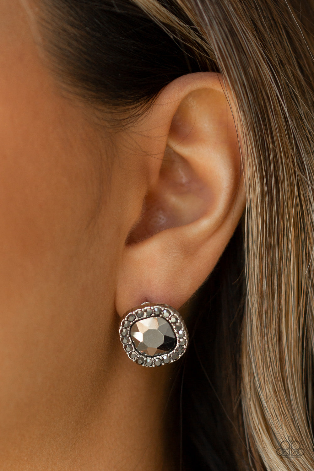Paparazzi ♥ Bling Tastic! - Silver ♥ Post Earrings