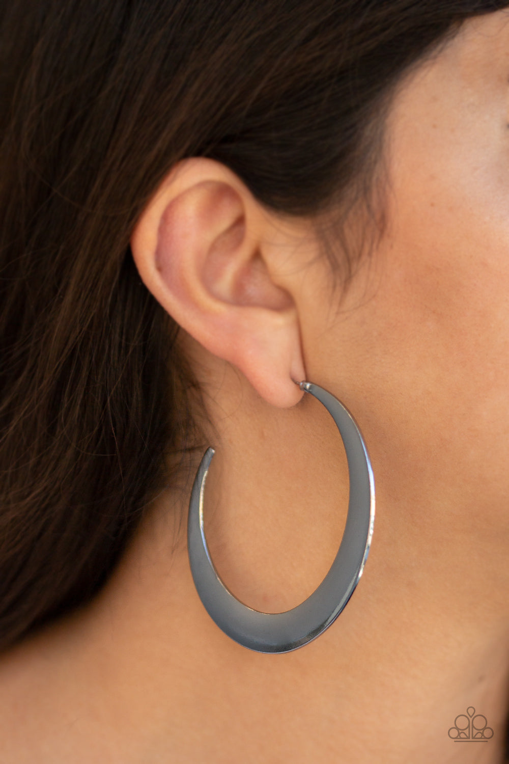Paparazzi ♥ Moon Beam - Black ♥ Earrings