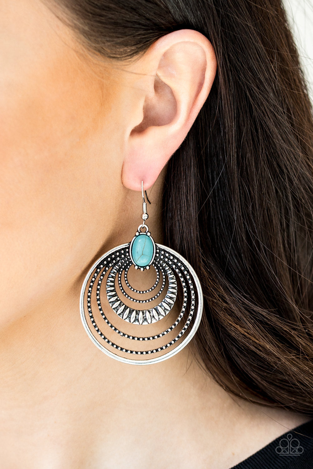 Paparazzi ♥ Southern Sol - Blue ♥ Earrings