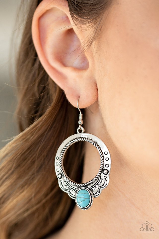 Paparazzi ♥ Natural Springs - Blue ♥ Earrings