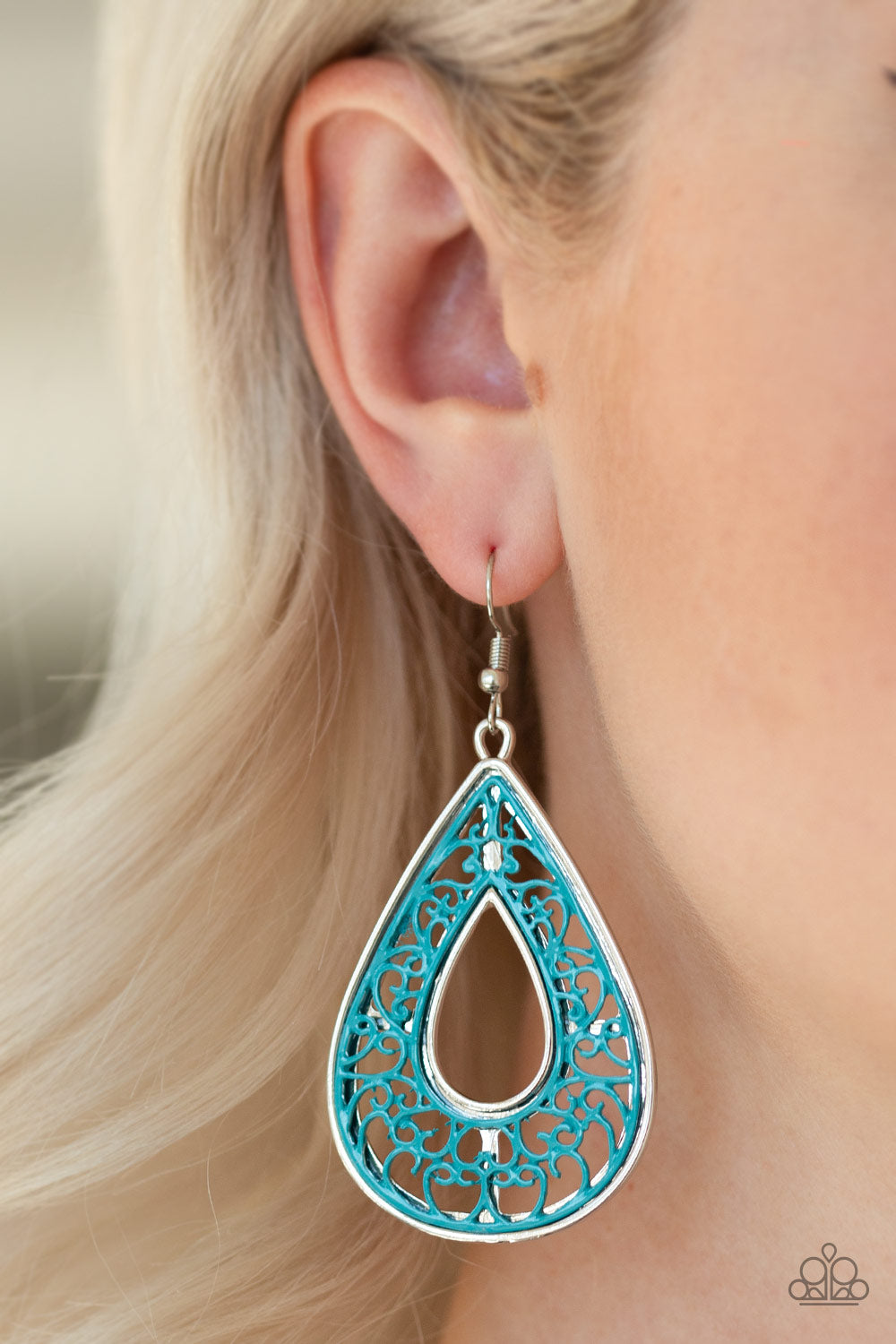 Paparazzi ♥ Drop Anchor - Blue ♥ Earrings