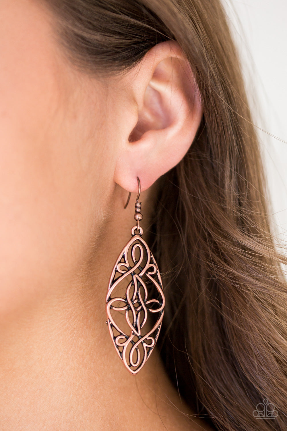 Paparazzi ♥ Tropical Trend - Copper ♥ Earrings