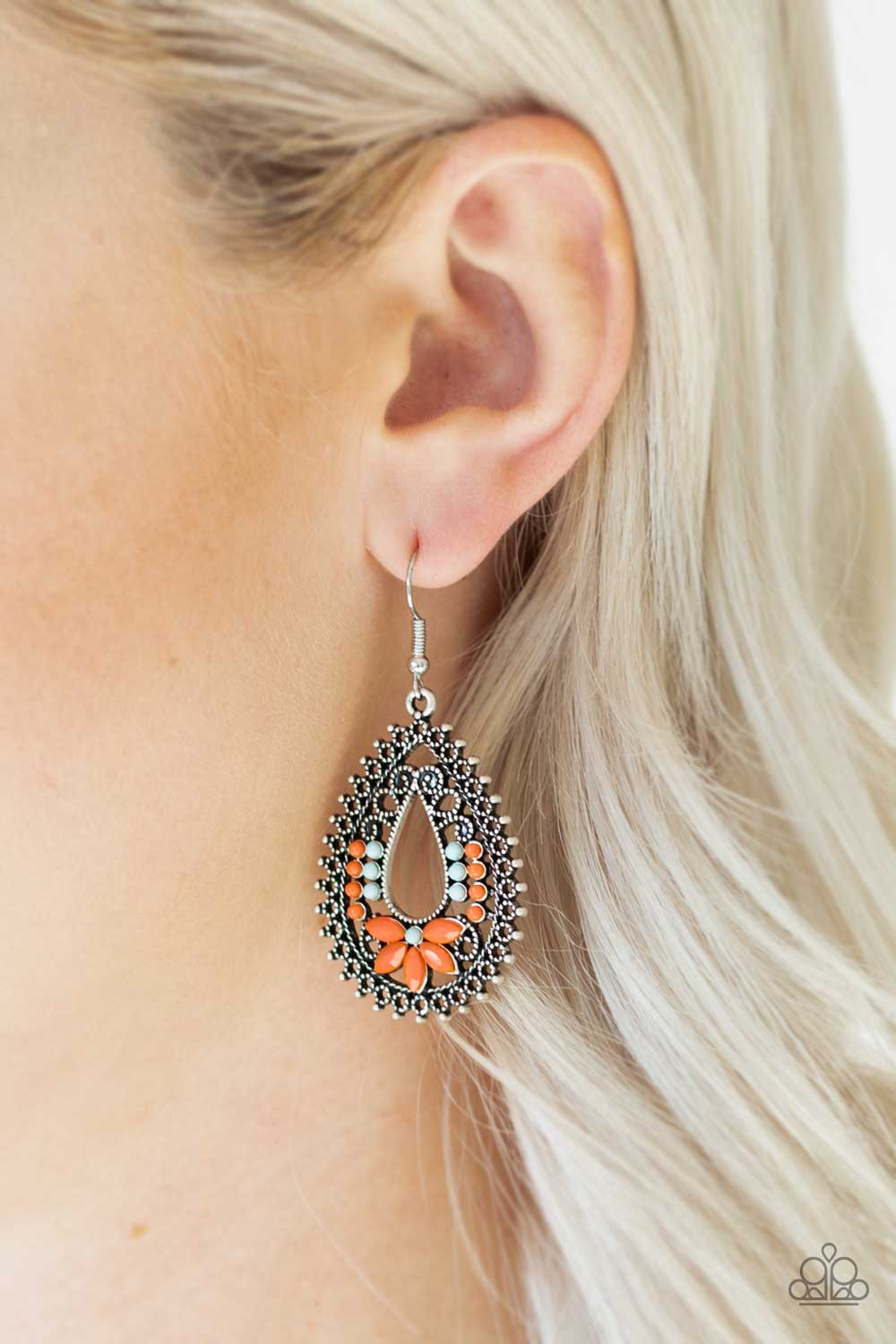 Paparazzi ♥ Atta-GALA - Orange ♥ Earrings