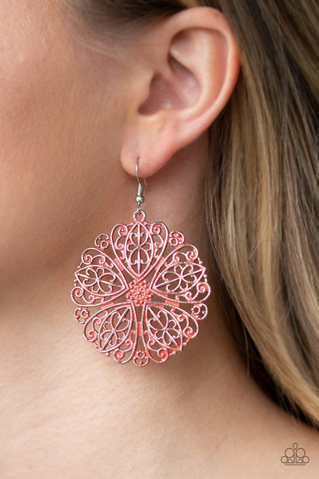 Paparazzi ♥ Ocean Paradise - Orange ♥ Earrings