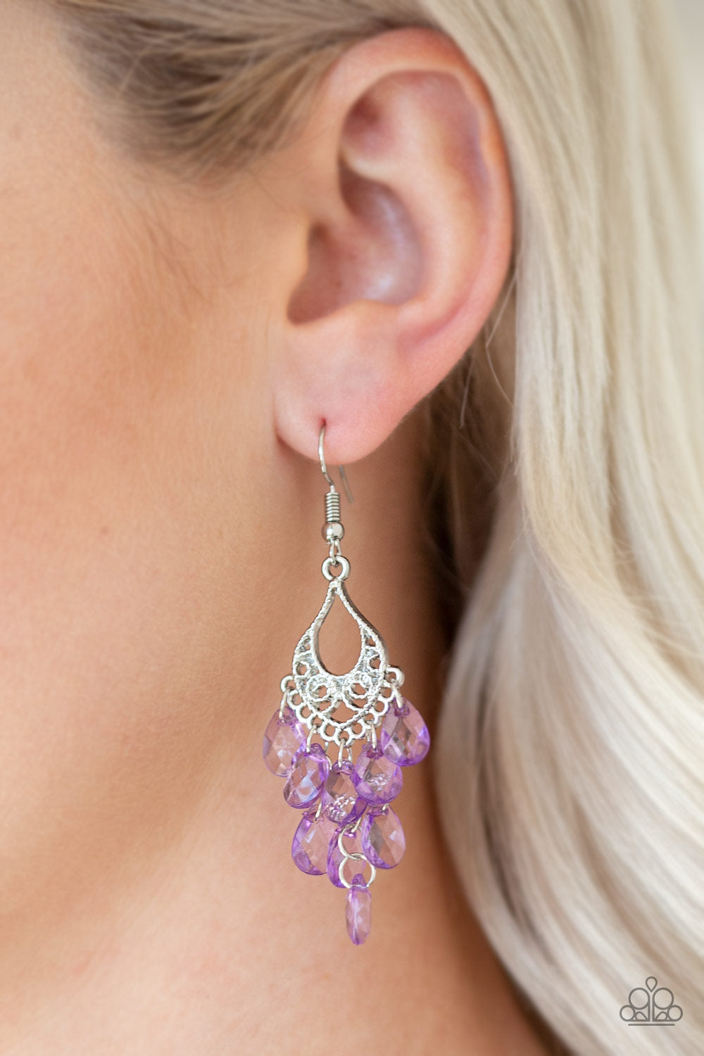 Paparazzi ♥ What Happens In Maui - Purple ♥ Earrings