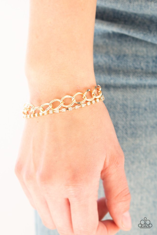 Paparazzi ♥ Material Girl - Gold ♥ Bracelet