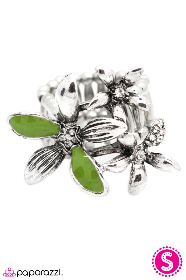 Paparazzi ♥ Bouquet Of Bling - Green ♥ Ring