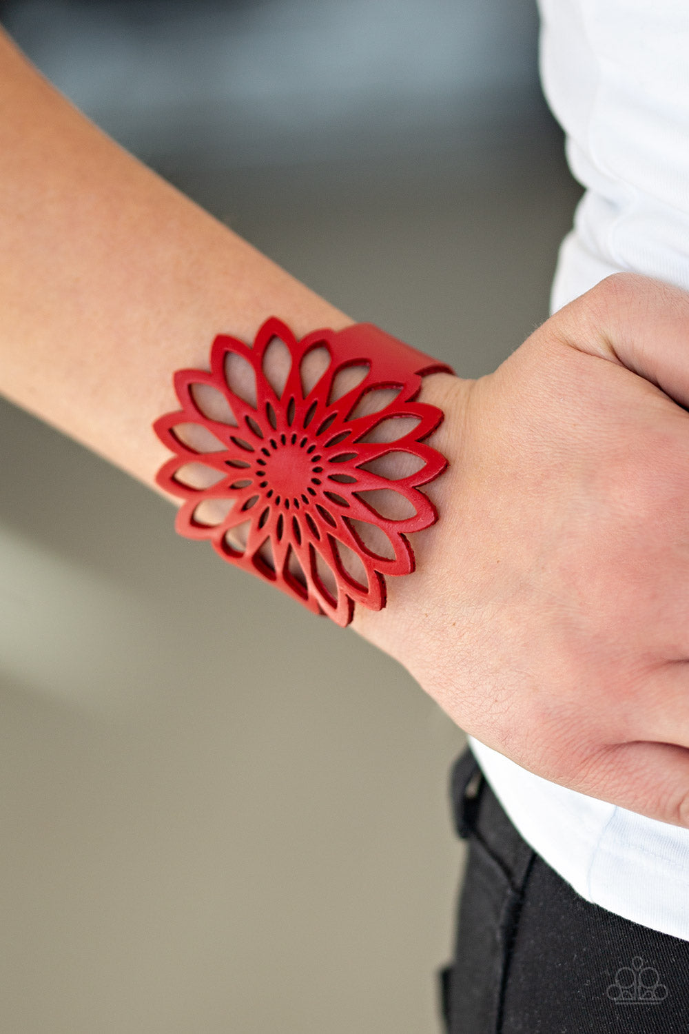 Paparazzi ♥ Wildly Wildflower - Red ♥ Bracelet