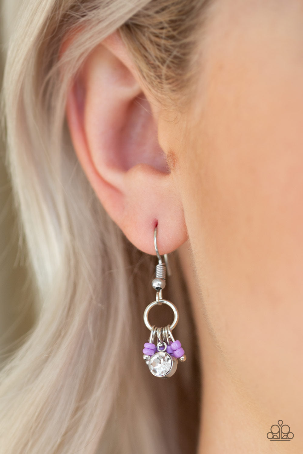 Paparazzi ♥ Twinkling Trinkets - Purple ♥ Earrings