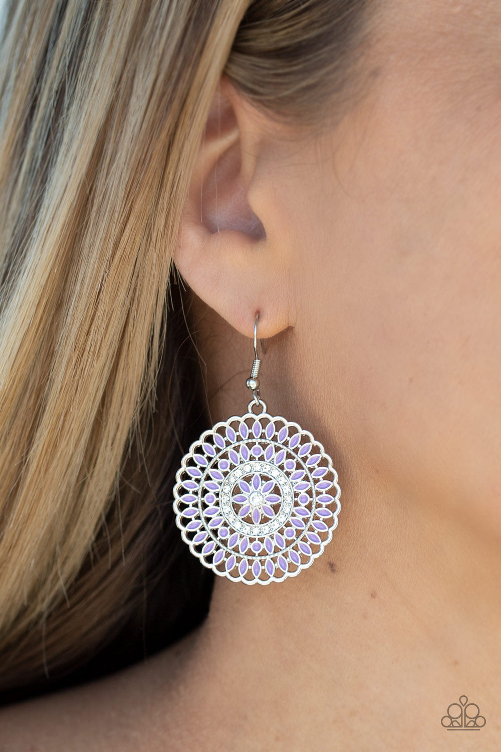 Paparazzi ♥ PINWHEEL and Deal - Purple ♥ Earrings