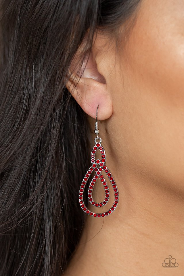 Paparazzi ♥ Sassy Sophistication - Red ♥ Earrings
