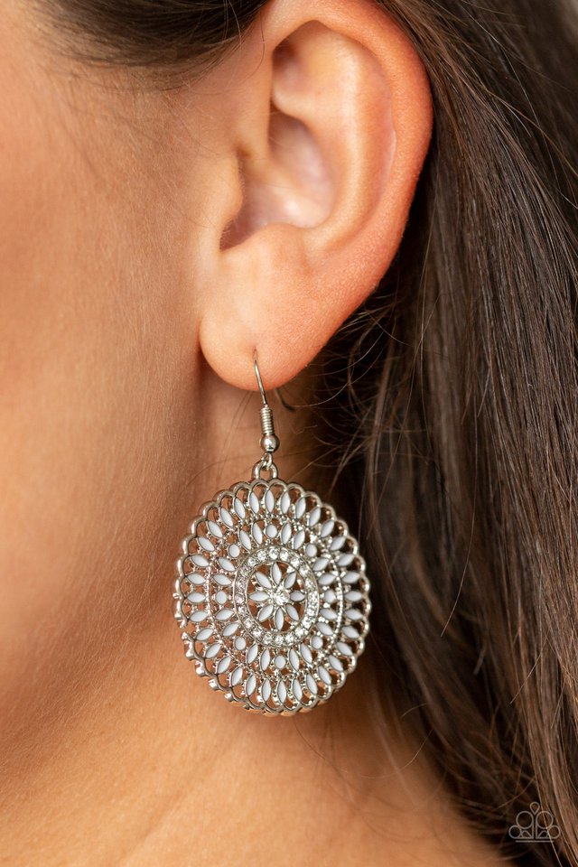 Paparazzi ♥ PINWHEEL and Deal - Silver ♥ Earrings
