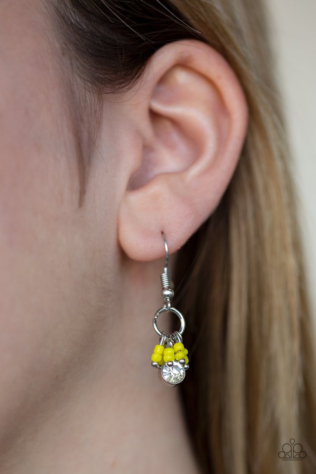 Paparazzi ♥ Twinkling Trinkets - Yellow ♥ Earrings