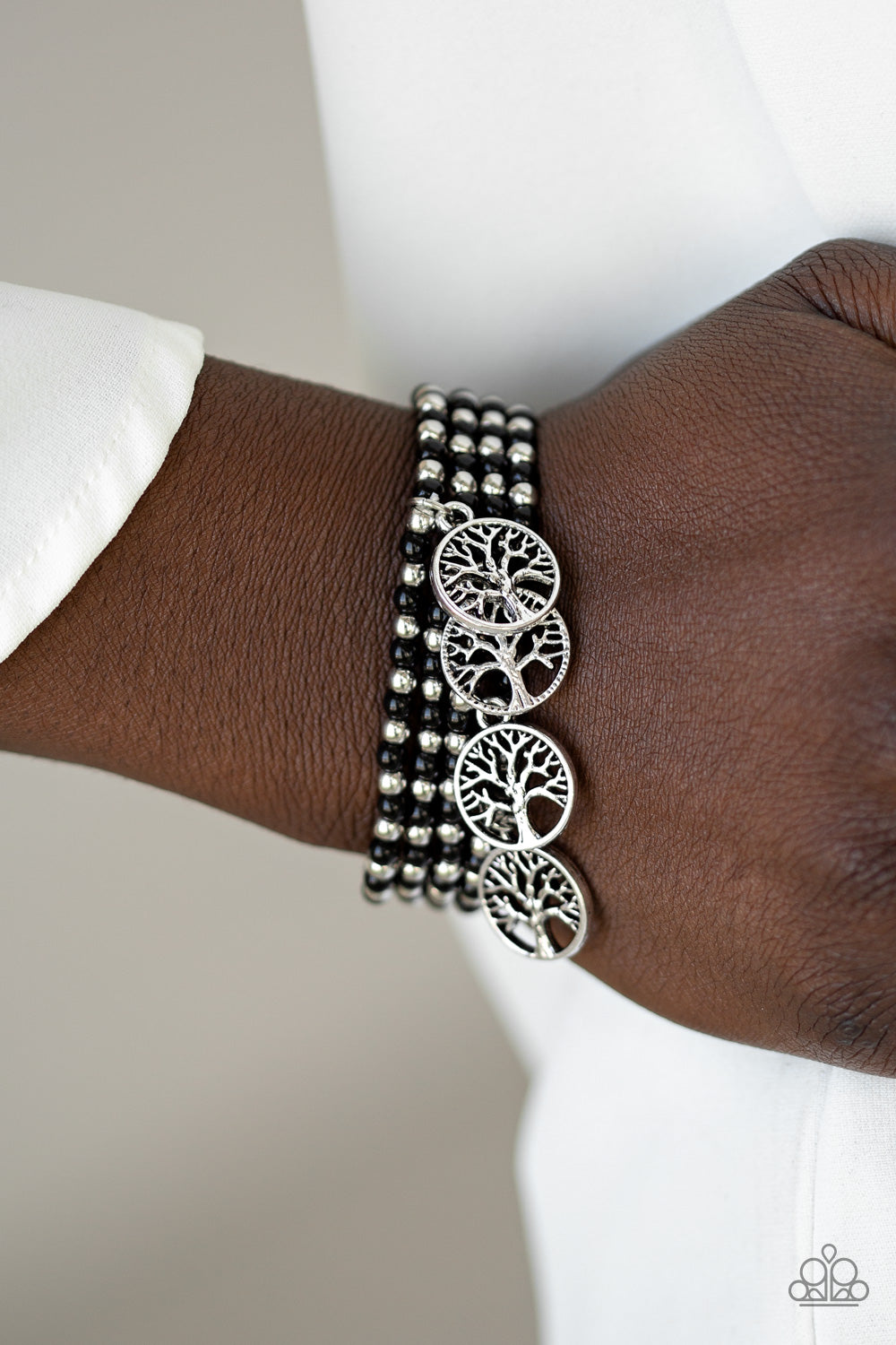 Paparazzi ♥ Plant A Tree - Black ♥ Bracelet