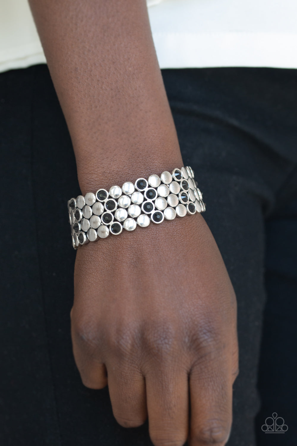 Paparazzi ♥ Scattered Starlight - Black ♥ Bracelet