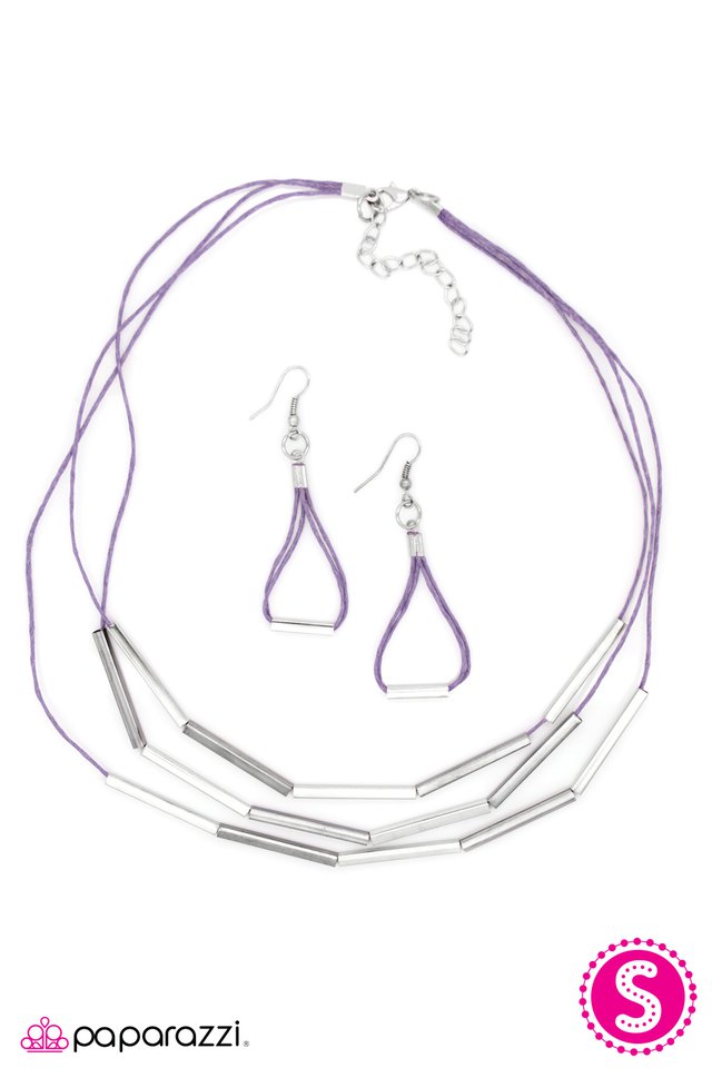 Paparazzi ♥ The Long and Short Of It - Purple ♥ Necklace