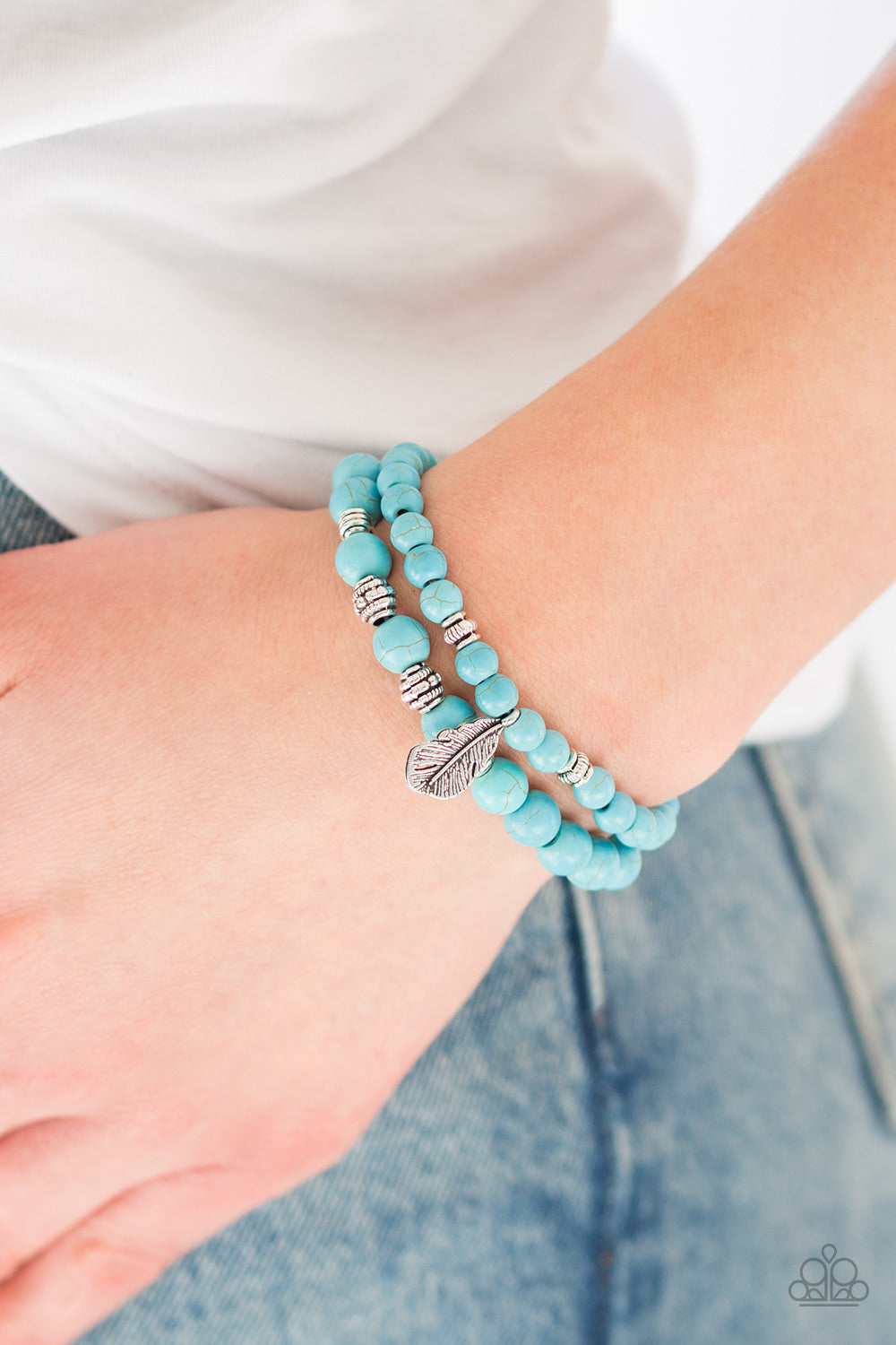 Paparazzi ♥ Desert Dove - Blue ♥ Bracelet